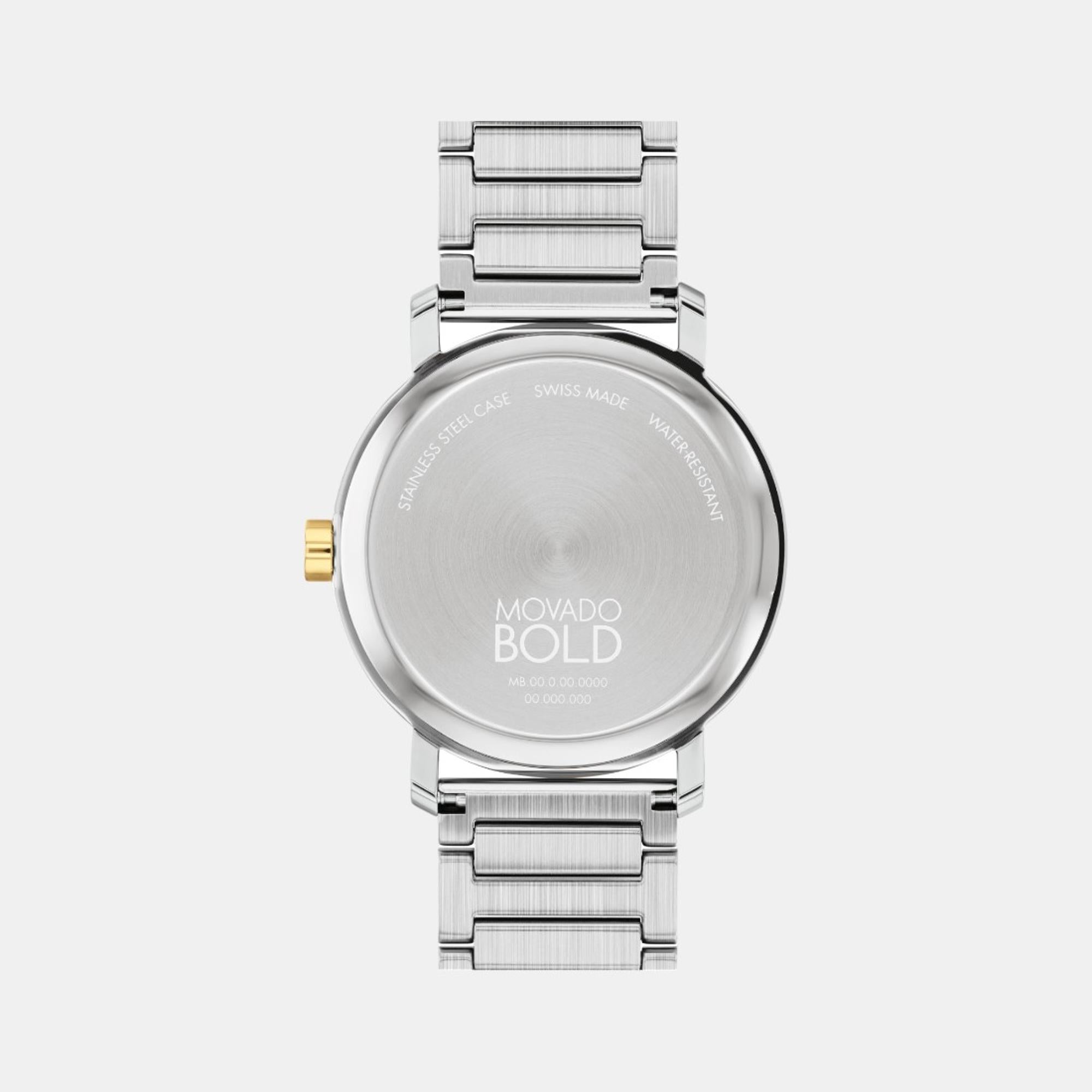 Movado Men Round Silver watch