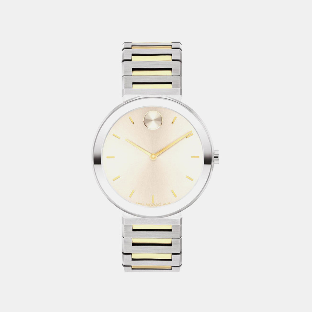 Bold Women Quartz Pink Dial Analog Stainless Steel Watch 3601091