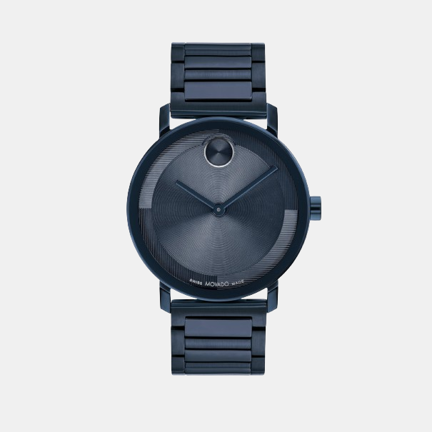 Movado Round Blue Analog watch