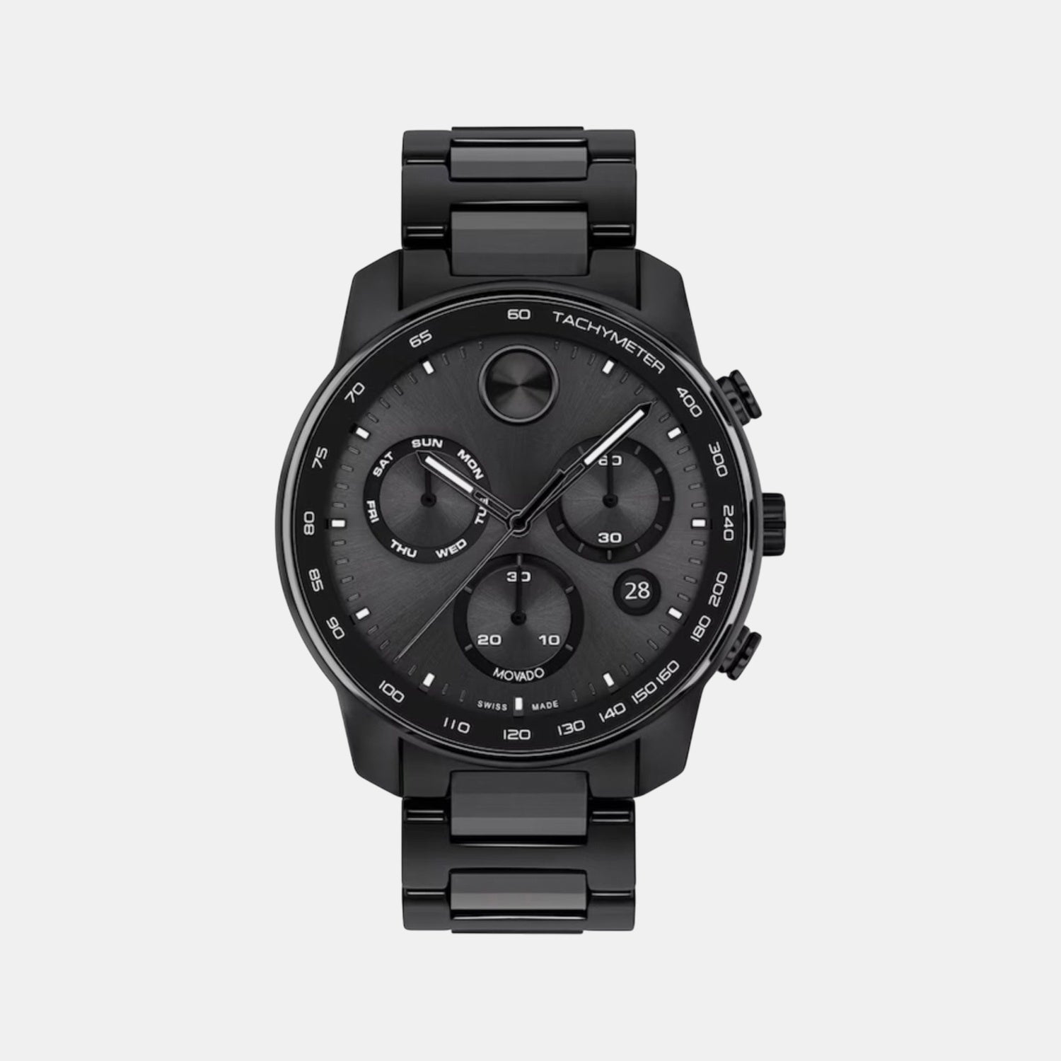 Bold Men Quartz Black Dial Chronograph Ceramic Watch 3601103