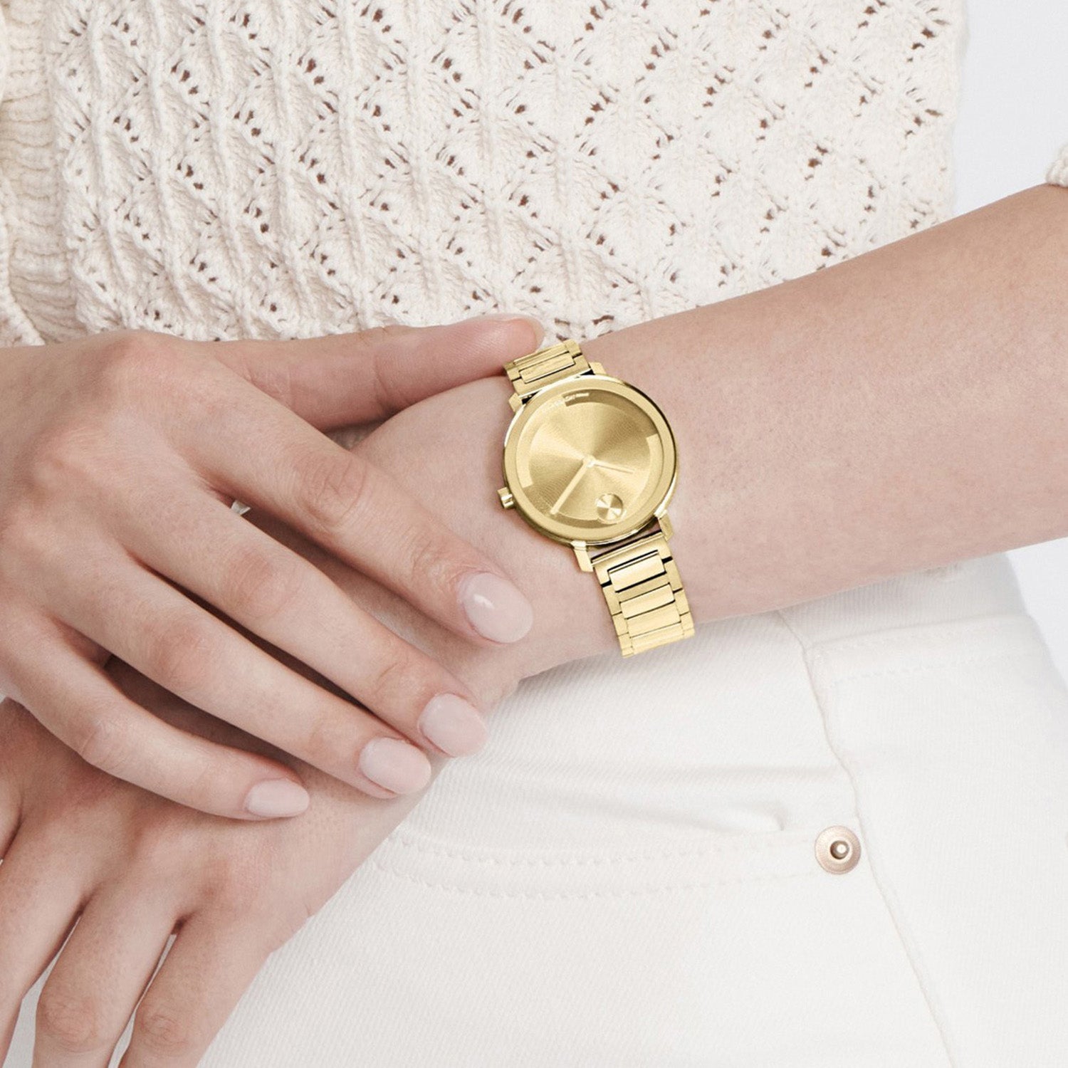 Bold Evolution 2.0 Women Quartz Gold Dial Analog Stainless Steel Watch 3601104