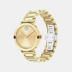 Bold Women Quartz Gold Dial Analog Stainless Steel Watch 3601106