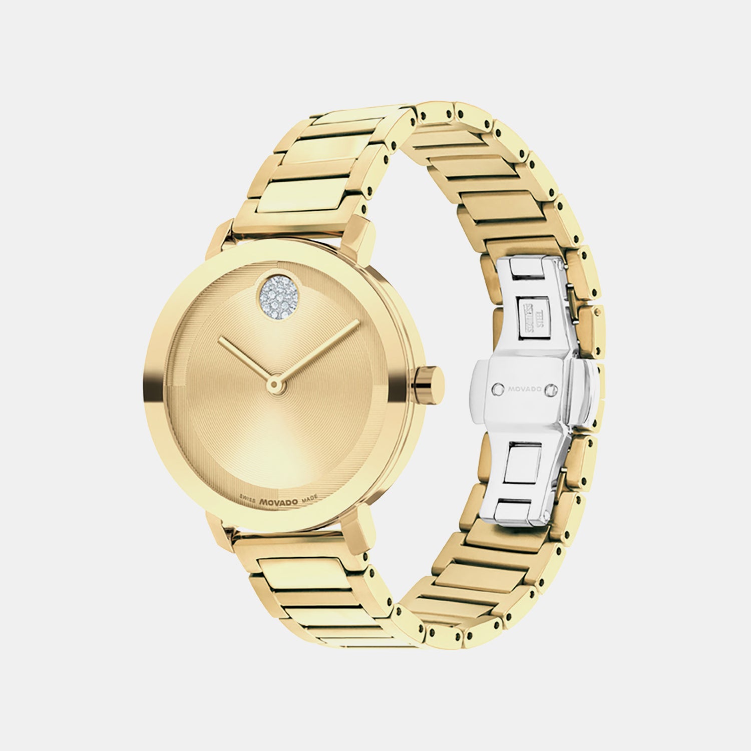 Bold Women Quartz Gold Dial Analog Stainless Steel Watch 3601106