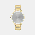 Bold Women Quartz Gold Dial Analog Stainless Steel Watch 3601106