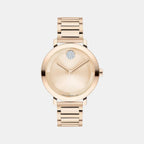Bold Women Quartz Pink Dial Analog Stainless Steel Watch 3601107