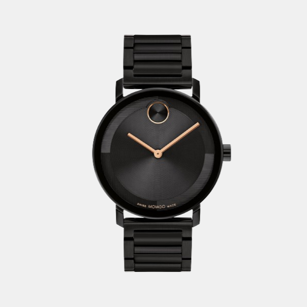 Movado Round Black Analog watch