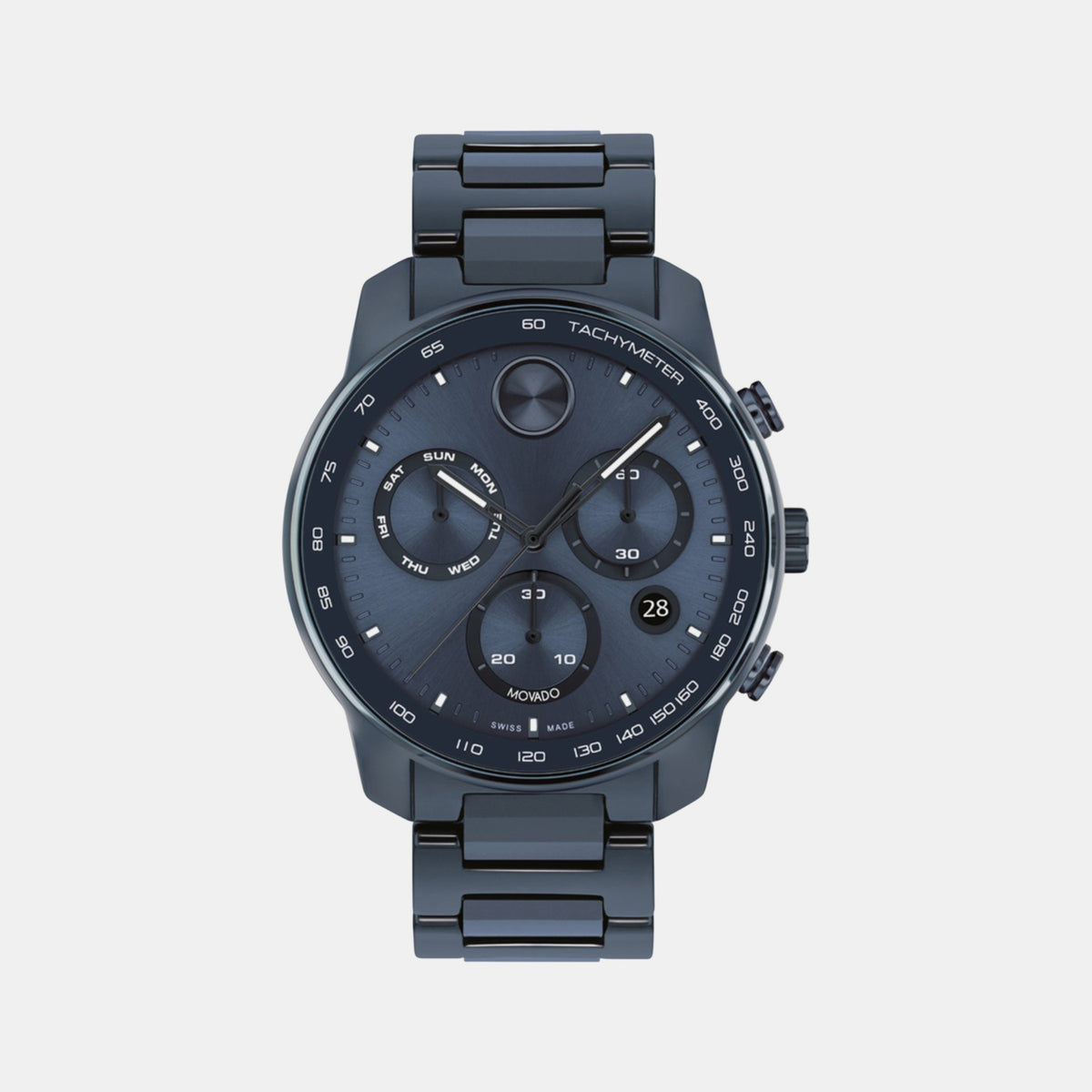 Bold Verso Men Quartz Blue Dial Chronograph Ceramic Watch 3601117