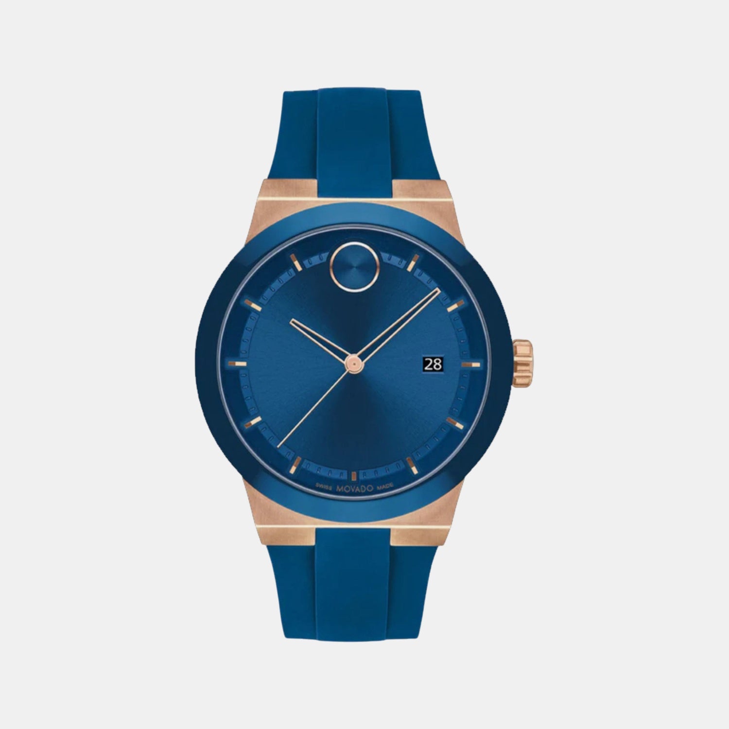 Bold Fusion Men Quartz Blue Dial Analog Silicone Watch 3601140