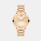 Movado Round Rose Gold Analog watch