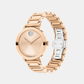 Women Quartz Rose Gold Dial Analog Stainless Steel Watch 3601143