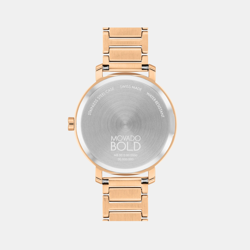 Movado Women Round Rose Gold watch