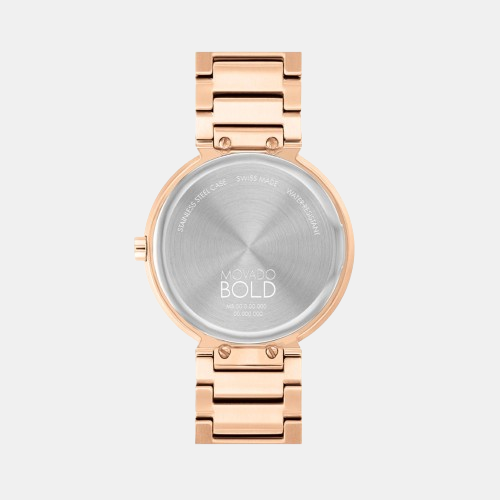 Movado bold rose gold womens clearance watch