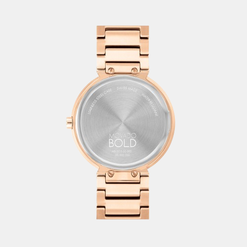 Movado Women Round Rose Gold watch