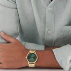 Bold Evolution 2.0 Men Quartz Green Dial Analog Stainless Steel Watch 3601156