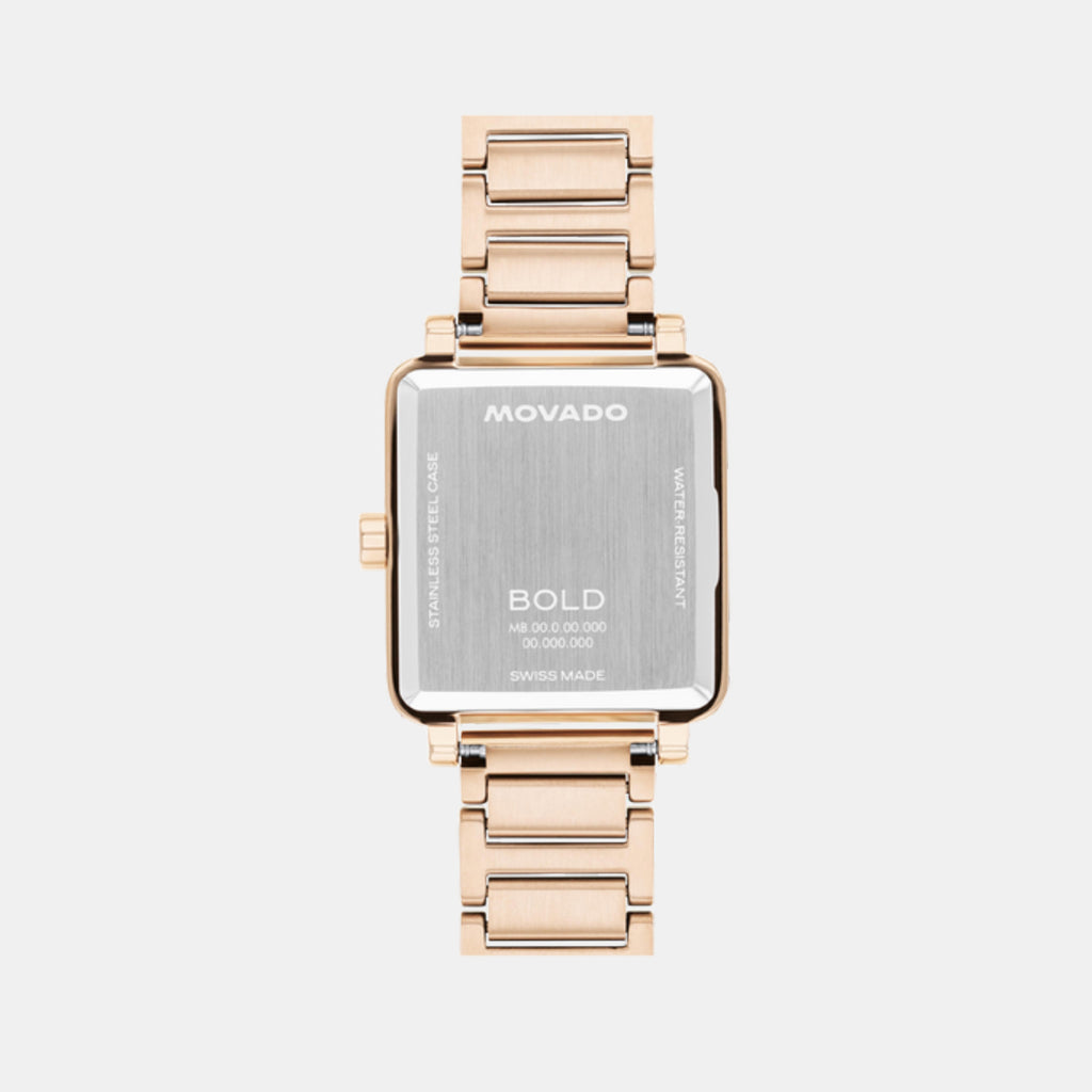 Bold Women Quartz Rose Gold Dial Analog Stainless Steel Watch 3601163