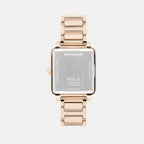 Bold Women Quartz Rose Gold Dial Analog Stainless Steel Watch 3601163