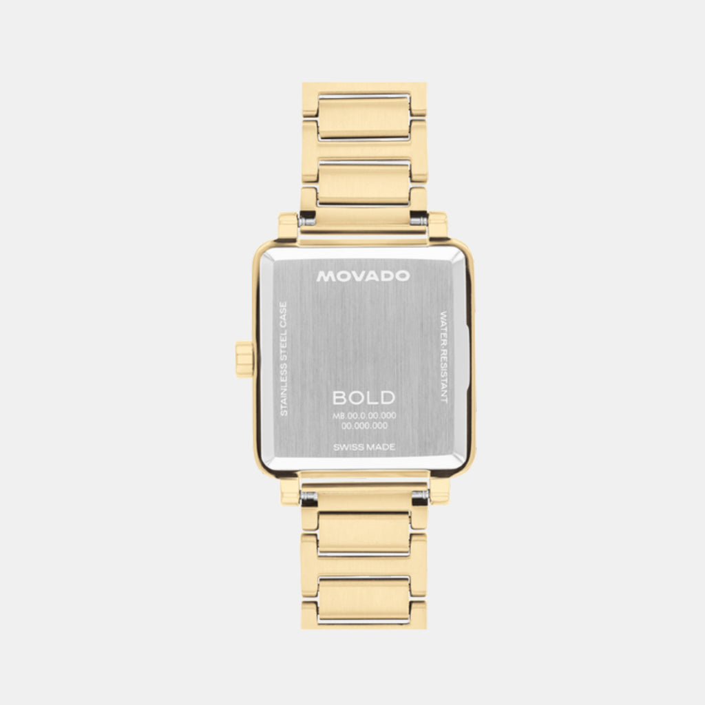 Bold Women Quartz White Dial Analog Stainless Steel Watch 3601165