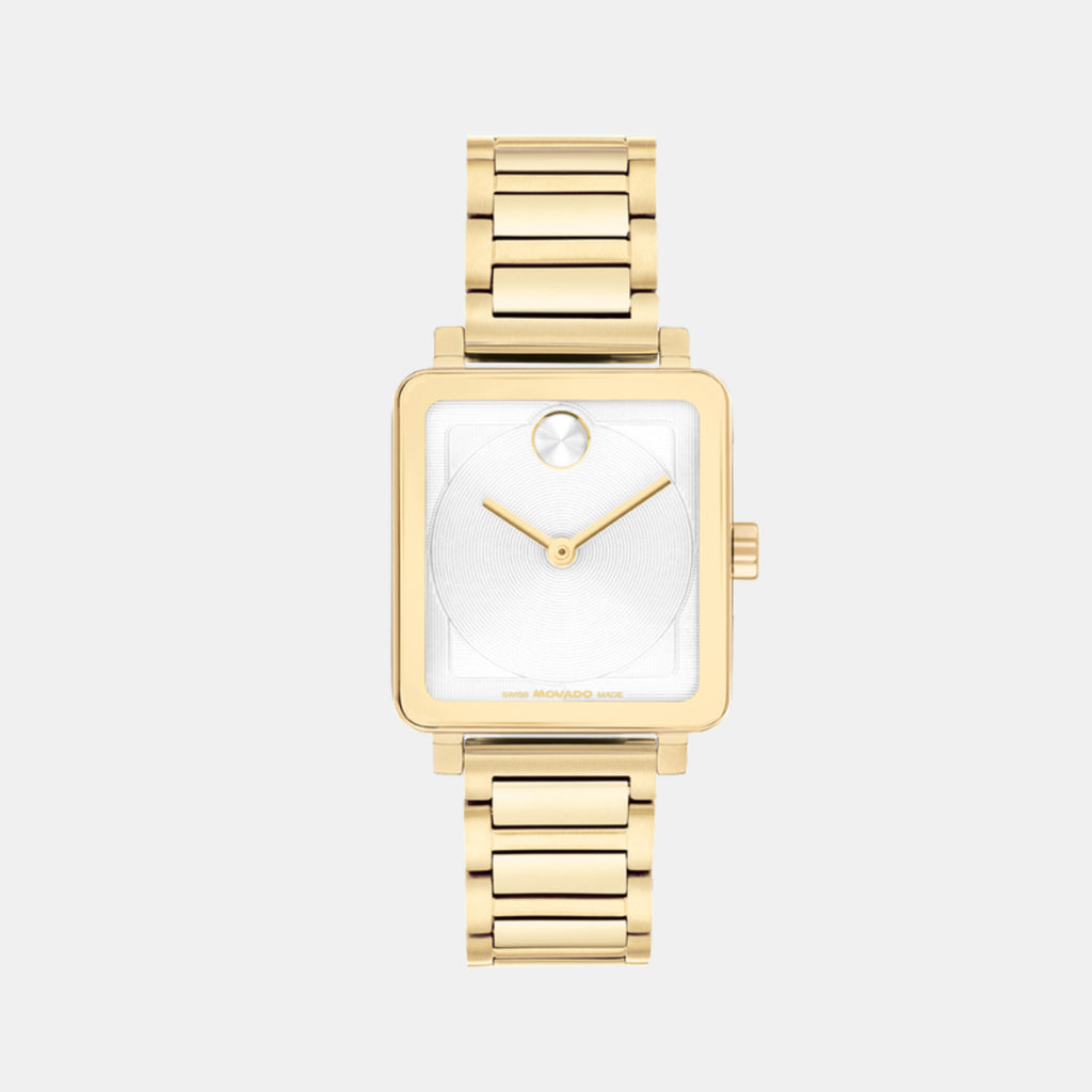 Bold Women Quartz White Dial Analog Stainless Steel Watch 3601165