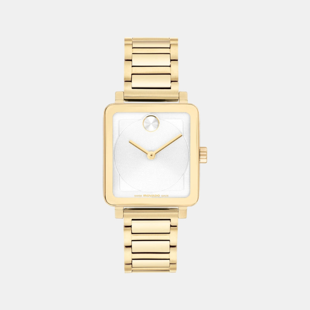 Bold Women Quartz White Dial Analog Stainless Steel Watch 3601165