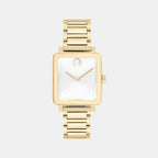 Bold Women Quartz White Dial Analog Stainless Steel Watch 3601165