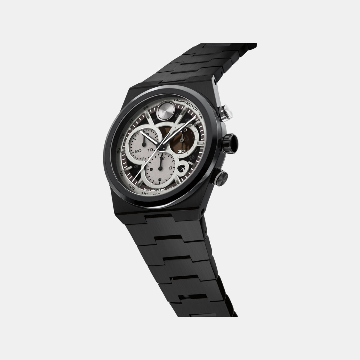 Bold Quest Men Quartz Grey Dial Chronograph Stainless Steel Watch 3601184