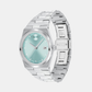 Women Quartz Blue Dial Analog Stainless Steel Watch 3601186