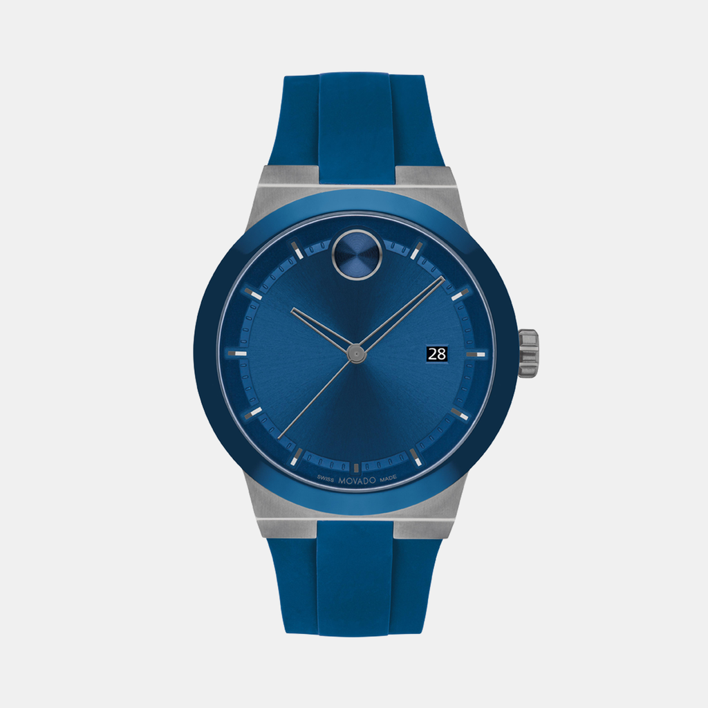 Movado Round Blue Analog watch