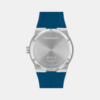 Bold Men Quartz Blue Dial Analog Silicone Watch 3601193