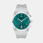 Movado Round Green Chronograph watch