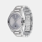 Men Quartz Grey Dial Analog Stainless Steel Watch 3601204