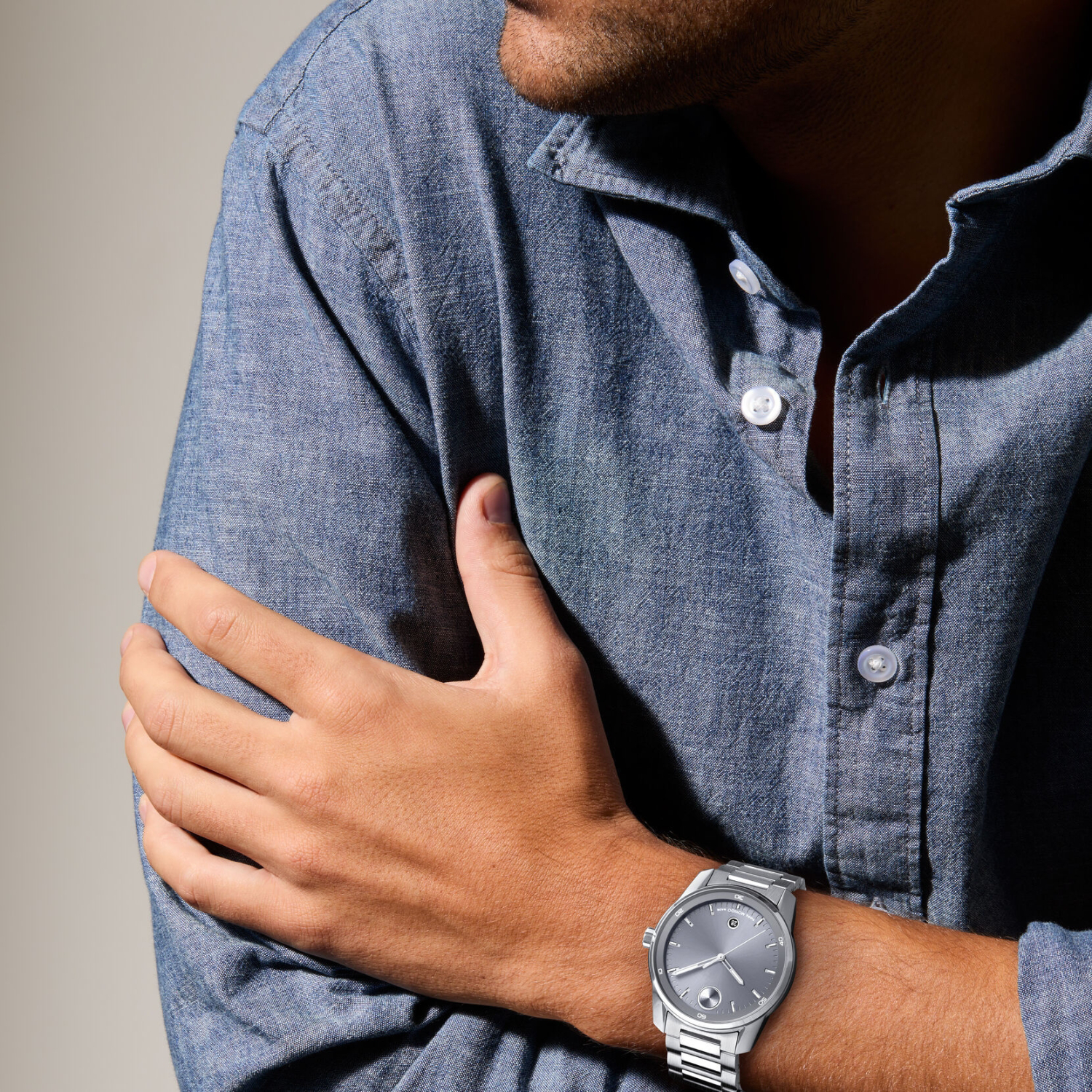 Movado Stainless Steel Round watch