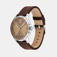 Bold Men Quartz Clay Dial Analog Leather Watch 3601206