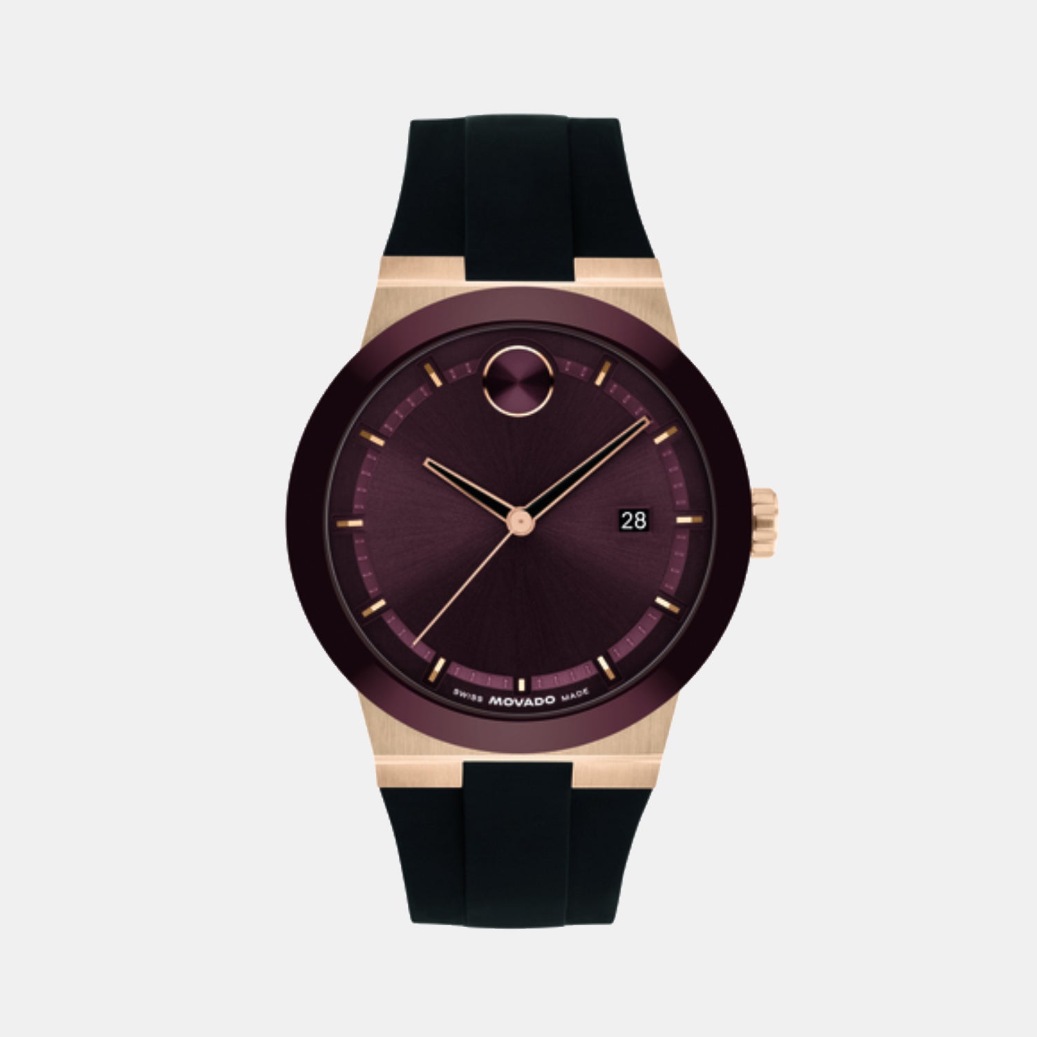 Bold Fusion Men Quartz Cherry Dial Analog Silicone Watch 3601214