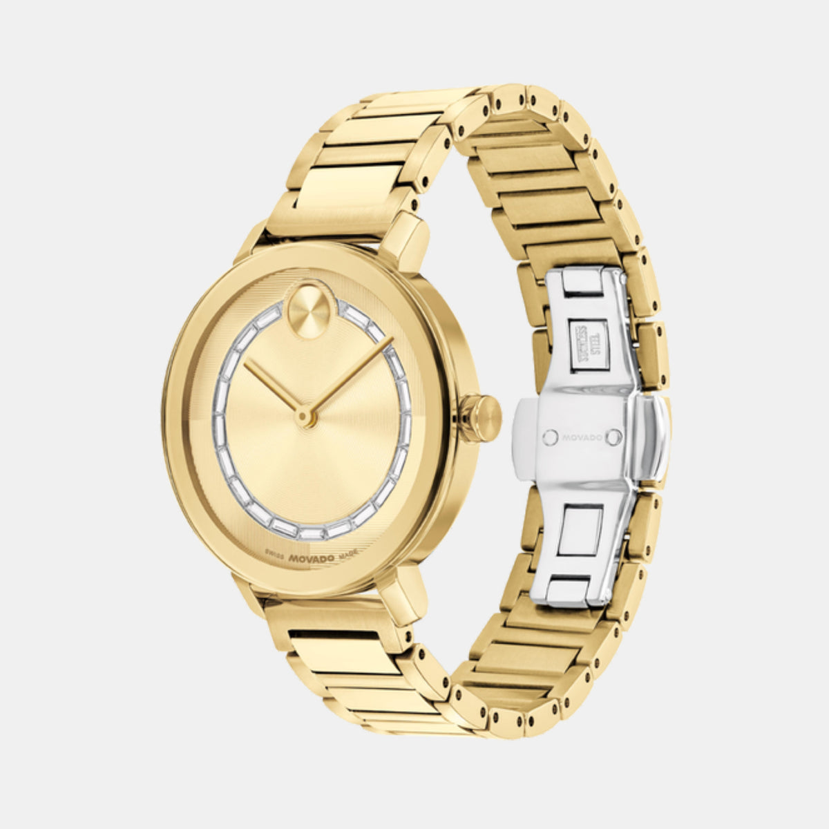 Bold Evolution Women Quartz Gold Dial Analog Stainless Steel Watch 3601218