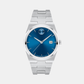 Men Quartz Blue Dial Analog Stainless Steel Watch 3601221