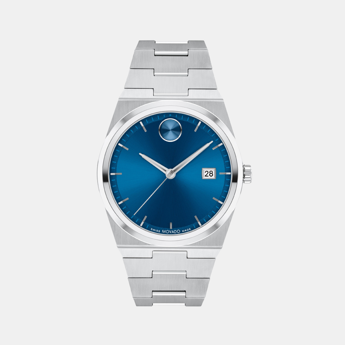 Movado Round Blue Analog watch