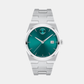 Men Quartz Green Dial Analog Stainless Steel Watch 3601222