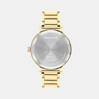 Bold Women Quartz Light Gold Dial Analog Stainless Steel Watch 3601225