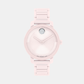 Women Quartz Blush Dial Analog Stainless Steel Watch 3601234