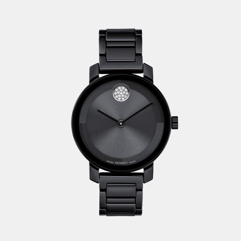 Movado Round Black Analog watch