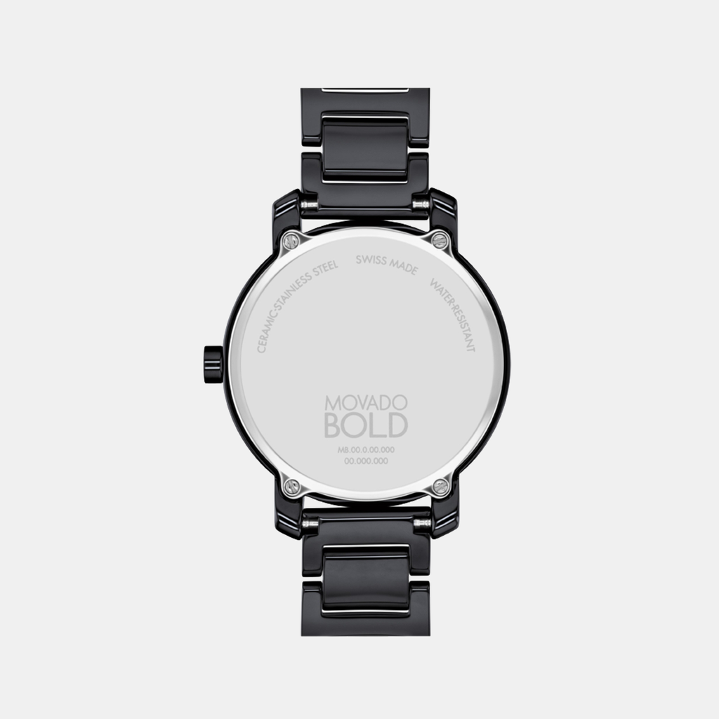 Movado Women Round Black watch