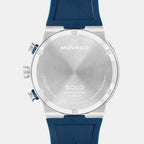 Bold Men Quartz Grey Dial Chronograph Silicone Watch 3601240