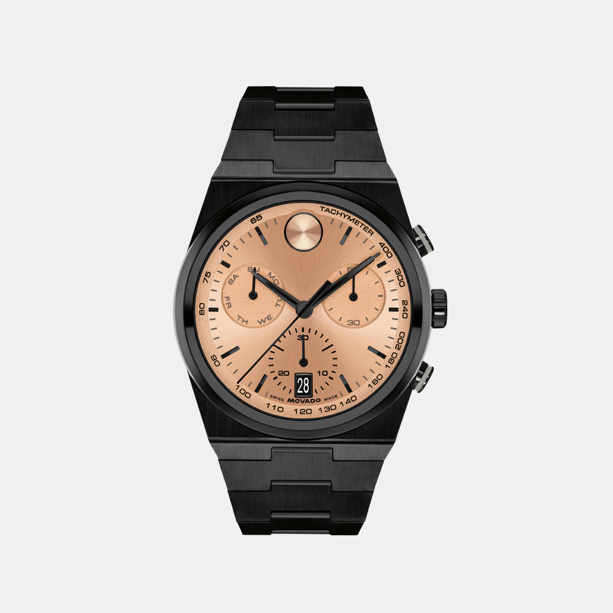 Movado Round Rose Gold Chronograph watch
