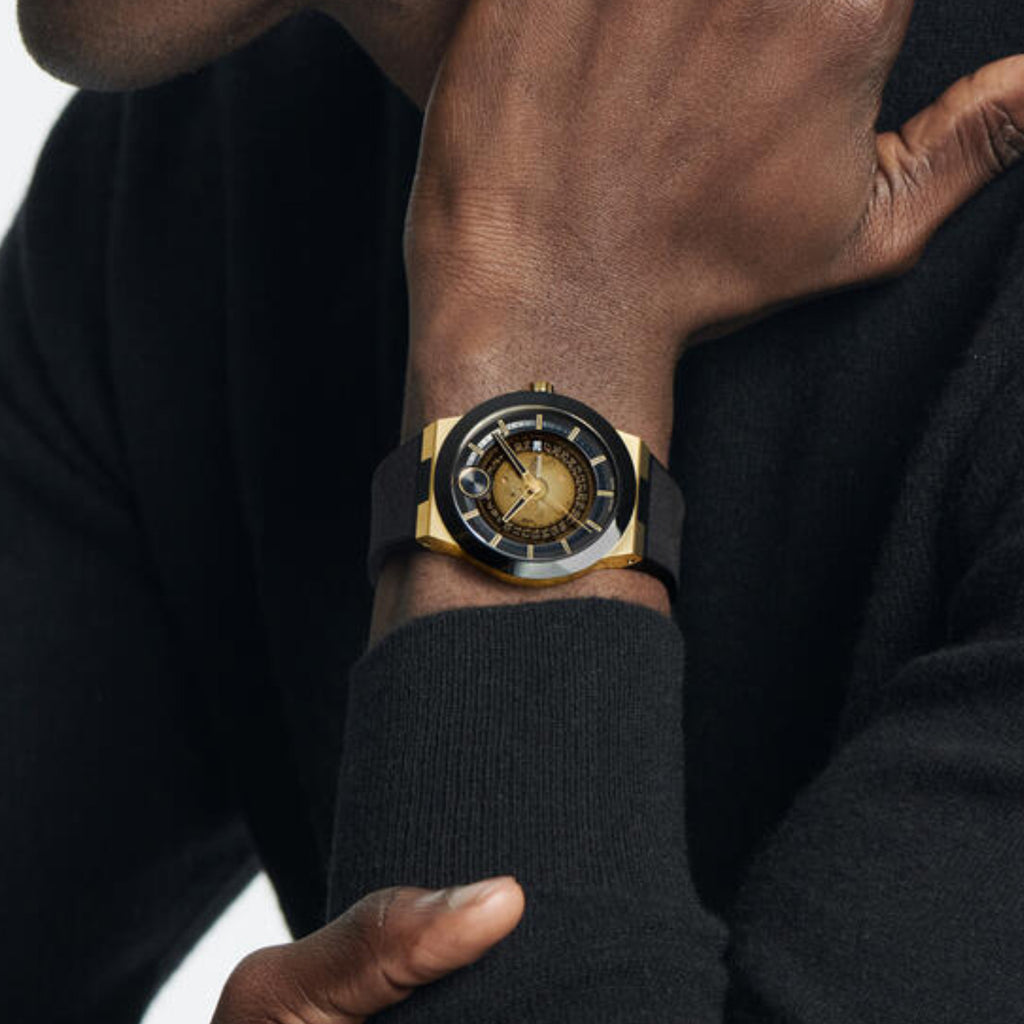 Bold Men Automatic Transparent Dial Analog Rubber Watch 3601247