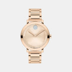 Bold Women Quartz Pink Dial Analog Stainless Steel Watch 3601266