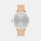 Bold Women Quartz Light Rose Gold Dial Analog Stainless Steel Watch 3601266