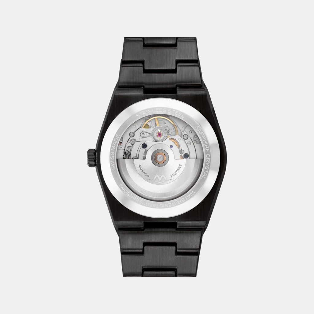 Bold Men Automatic Black Dial Analog Stainless Steel Watch 3601274