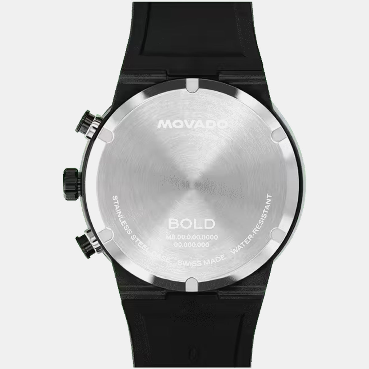 Bold Fusion Men Quartz Grey Dial Chronograph Silicone Watch 3601284