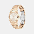 Bold Women Quartz Champagne Dial Analog Stainless Steel Watch 3601293