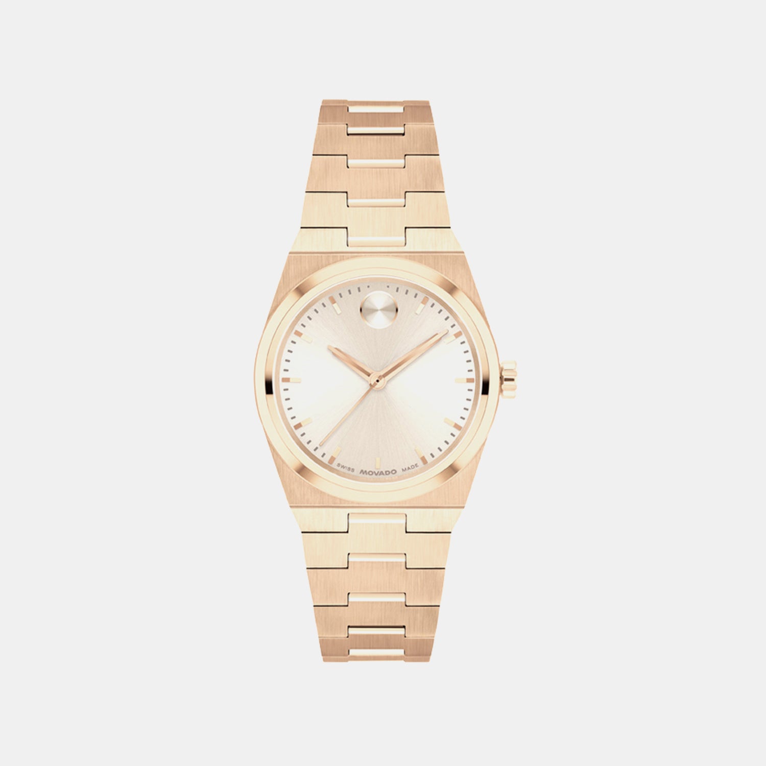 Bold Women Quartz Champagne Dial Analog Stainless Steel Watch 3601293